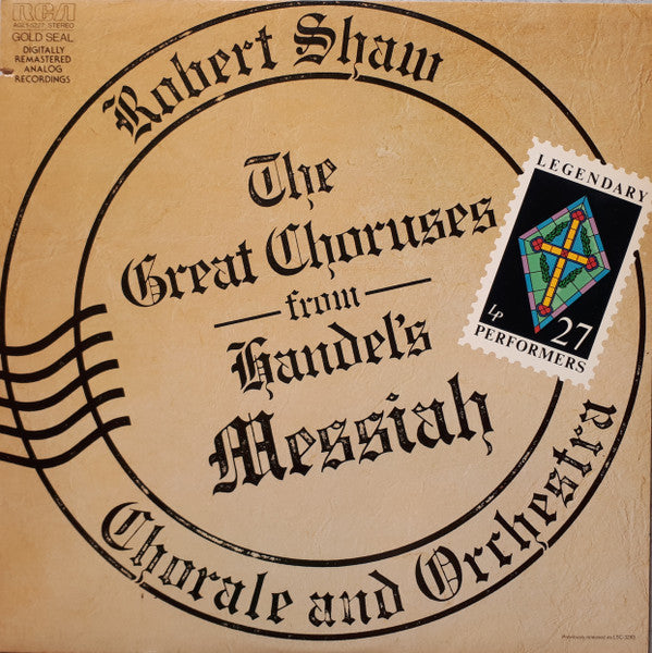 Robert Shaw : The Great Choruses From Handel's Messiah (LP)