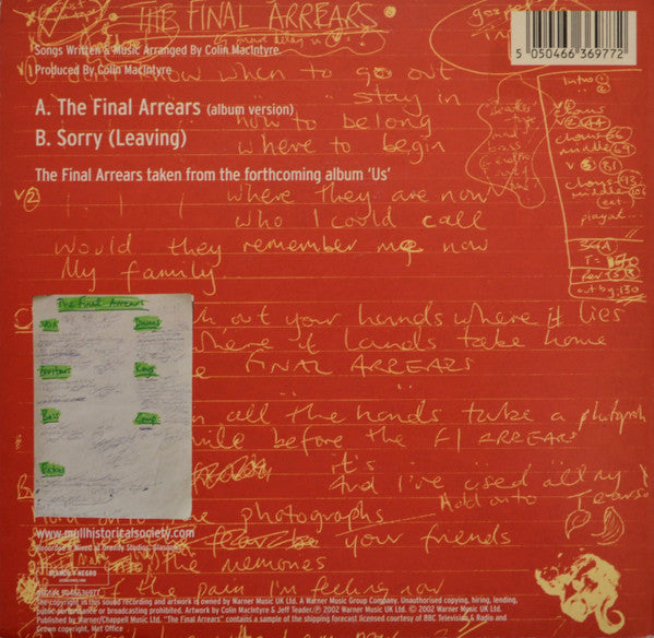 Mull Historical Society : The Final Arrears (7", Single)