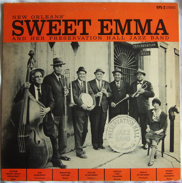 Preservation Hall Jazz Band : New Orleans' Sweet Emma And Her Preservation Hall Jazz Band (LP, Album, RP, MGM)