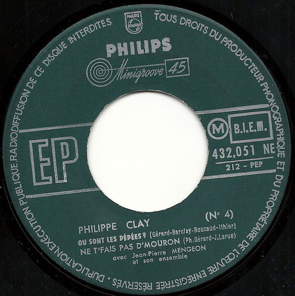 Philippe Clay : 4 - C'est Une Chanson (7", EP)