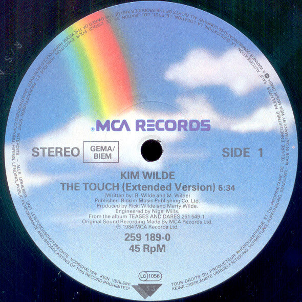 Kim Wilde : The Touch (12", Maxi)