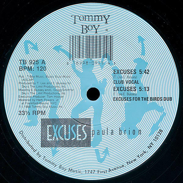 Paula Brion : Excuses (12")