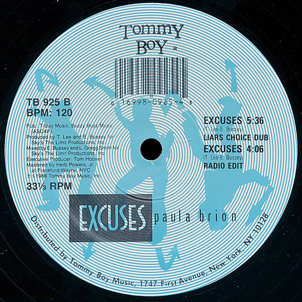 Paula Brion : Excuses (12")