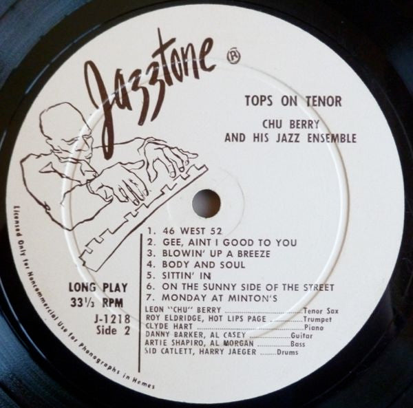 Lester Young And Leon "Chu" Berry : Prez And Chu (Tops on Tenor) (LP, Comp, Mono)