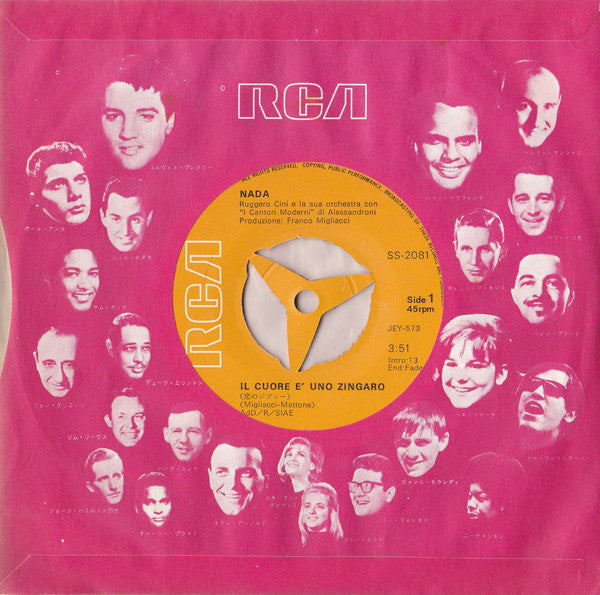Nada (8) = ナーダ* / Nicola Di Bari = ニコラ・ディ・バリ* : Il Cuore È Uno Zingaro = 恋のジプシー (7", Single, 3-b)