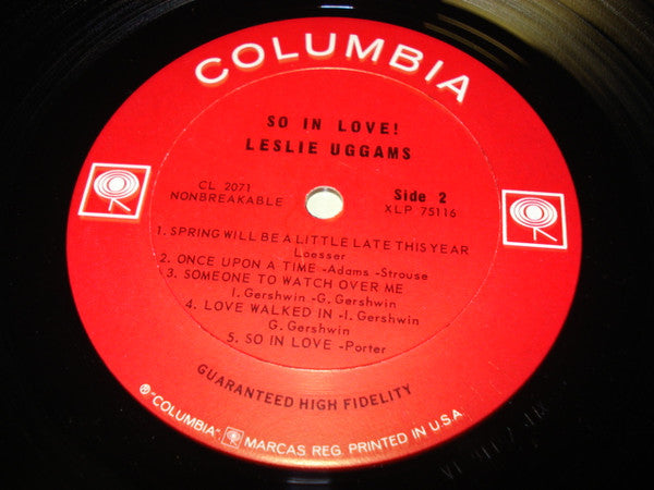 Leslie Uggams : So In Love! (LP, Album, Mono)