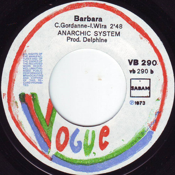 Anarchic System : Cherie Sha La La (7")