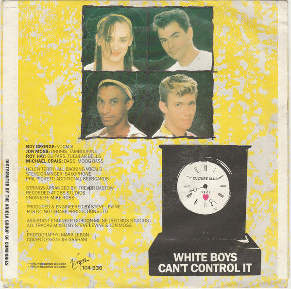 Culture Club : Time (Clock Of The Heart) (7", Single)