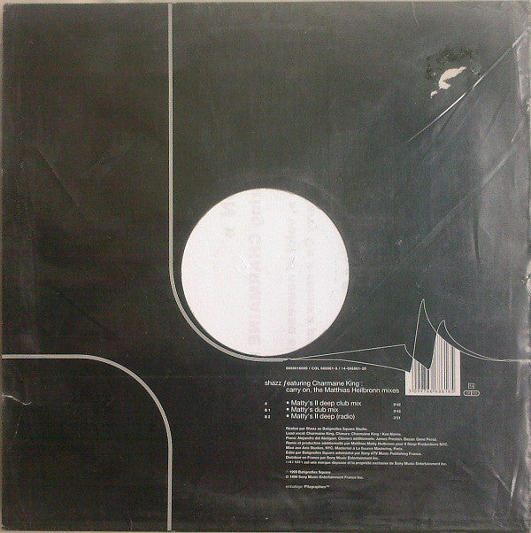 Shazz Featuring Charmaine King : Carry On (12")