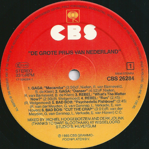Various : Grote Prijs Van Nederland 1984 (LP, Album)