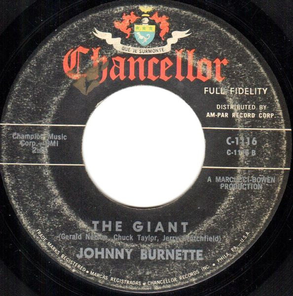 Johnny Burnette : I Wanna Thank Your Folks (7")