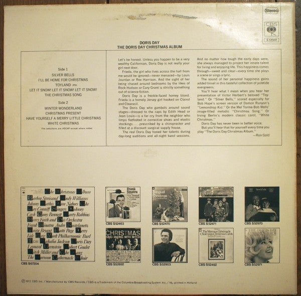 Doris Day : The Doris Day Christmas Album (LP, Album, RE)