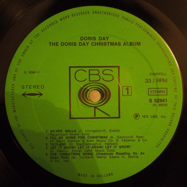 Doris Day : The Doris Day Christmas Album (LP, Album, RE)