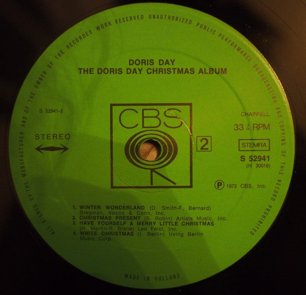 Doris Day : The Doris Day Christmas Album (LP, Album, RE)