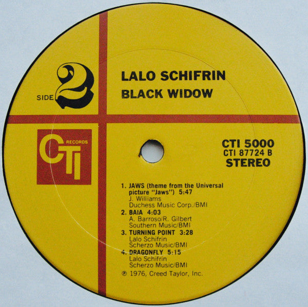 Lalo Schifrin : Black Widow (LP, Album, San)
