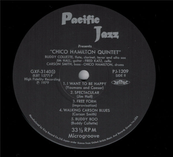 Chico Hamilton Quintet* : Chico Hamilton Quintet (LP, Album, Mono, RE)