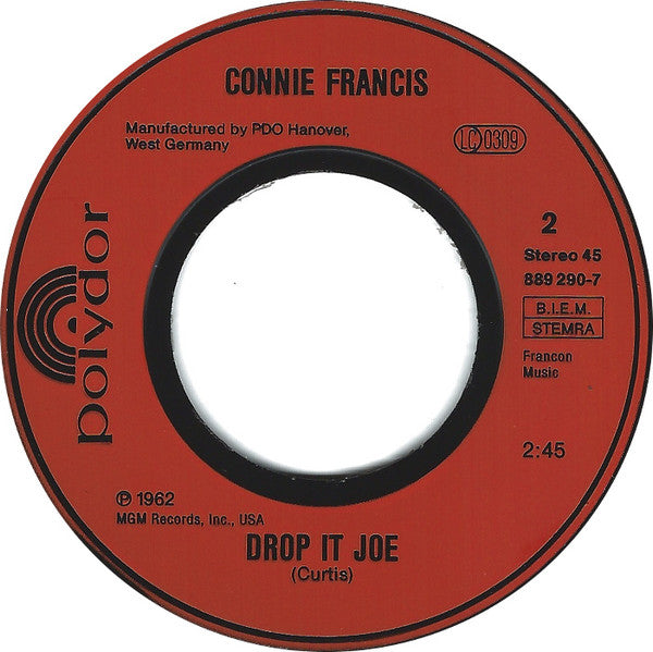 Connie Francis : Don't Break The Heart That Loves You (7", Single, RE)