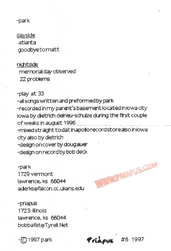 Park (5) : Park (7", EP)