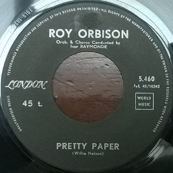Roy Orbison : Pretty Paper (7", Single)