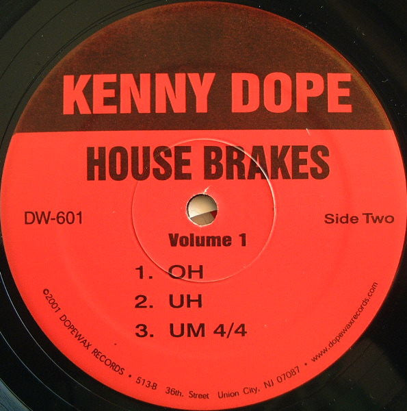 Kenny "Dope" Gonzalez : House Brakes Vol. 1 (12")