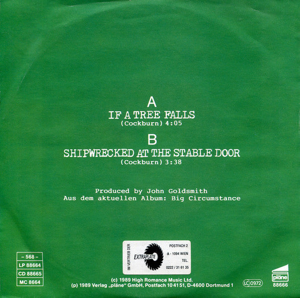 Bruce Cockburn : If A Tree Falls (7", Single)