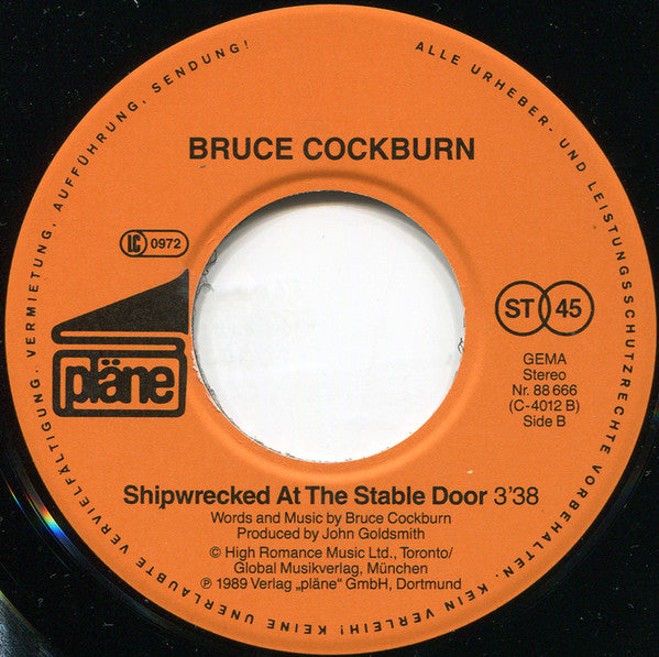 Bruce Cockburn : If A Tree Falls (7", Single)