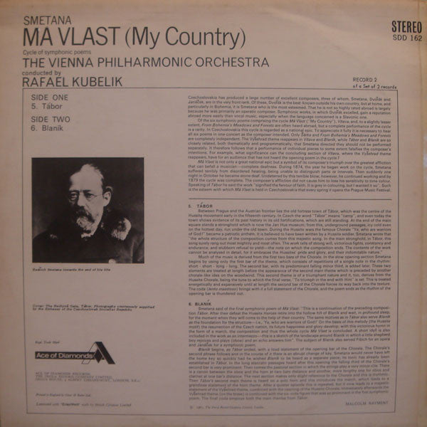 Bedřich Smetana - Wiener Philharmoniker / Rafael Kubelik : Má Vlast (LP, RP)