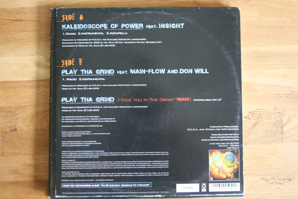 R.E.D.A. : Kaleidoscope Of Power / Play Tha Grind (12", Maxi, Ltd)