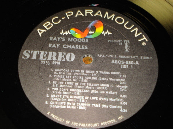 Ray Charles And His Orchestra : Ray's Moods (LP, Album)