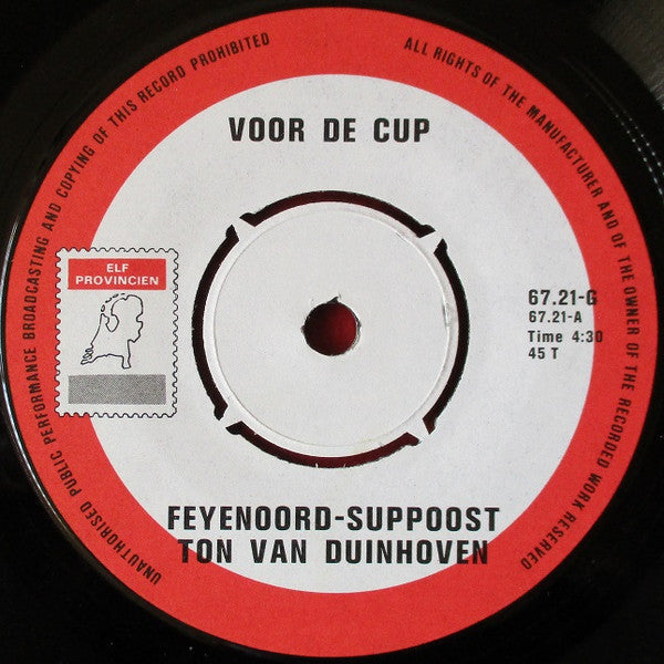 Ton Van Duinhoven : Voor De Cup (7")