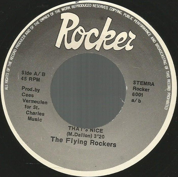 The Flying Rockers : Rood Voor M'n Ogen / That's Nice (7", Single)