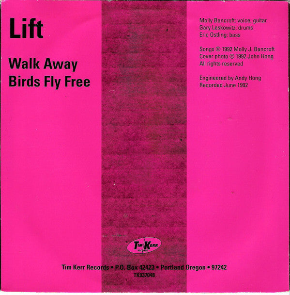 Lift (6) : Walk Away / Birds Fly Free (7", Single, Pur)