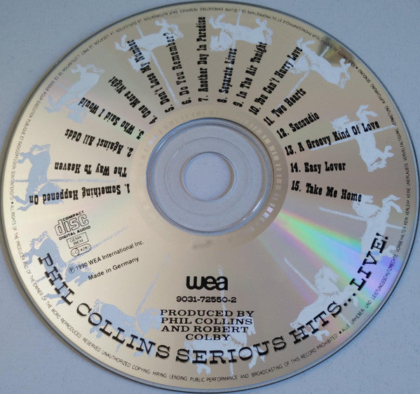 Phil Collins : Serious Hits...Live! (CD, Album, Jew)