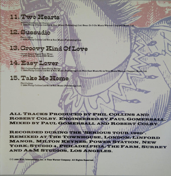 Phil Collins : Serious Hits...Live! (CD, Album, Jew)