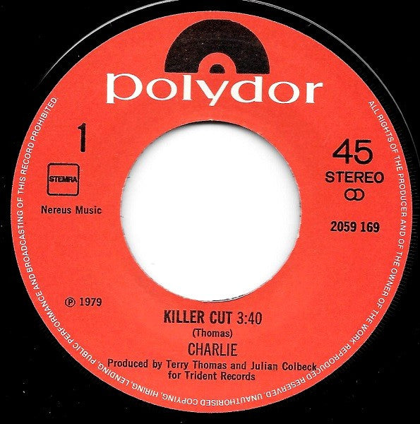 Charlie (5) : Killer Cut (7", Single)