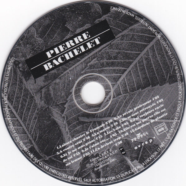 Pierre Bachelet : Pierre Bachelet (CD, Album)