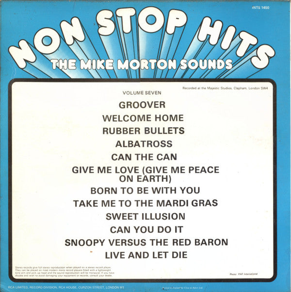 The Mike Morton Congregation : Non Stop Hits (Volume Seven) (LP, Album)