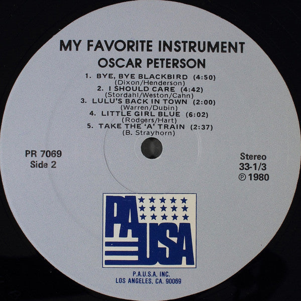 Oscar Peterson : My Favorite Instrument (Exclusively For My Friends) (LP, Album, RE)