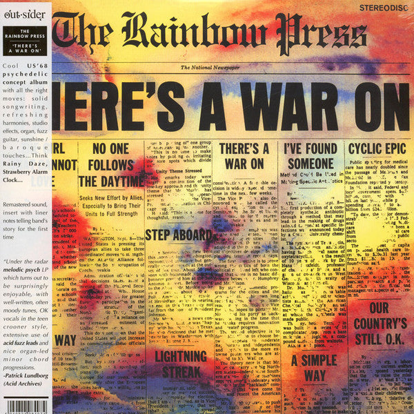 The Rainbow Press : There's A War On (LP, Album, RE, RM)