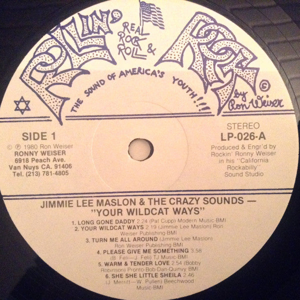 Jimmie Lee Maslon : Your Wildcat Ways (LP, Album)