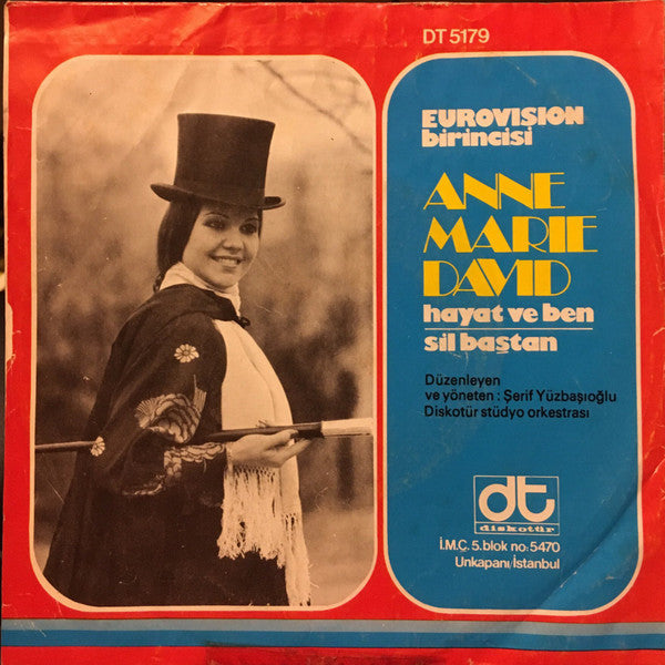 Anne-Marie David : Hayat Ve Ben / Sil Baştan (7", Single)