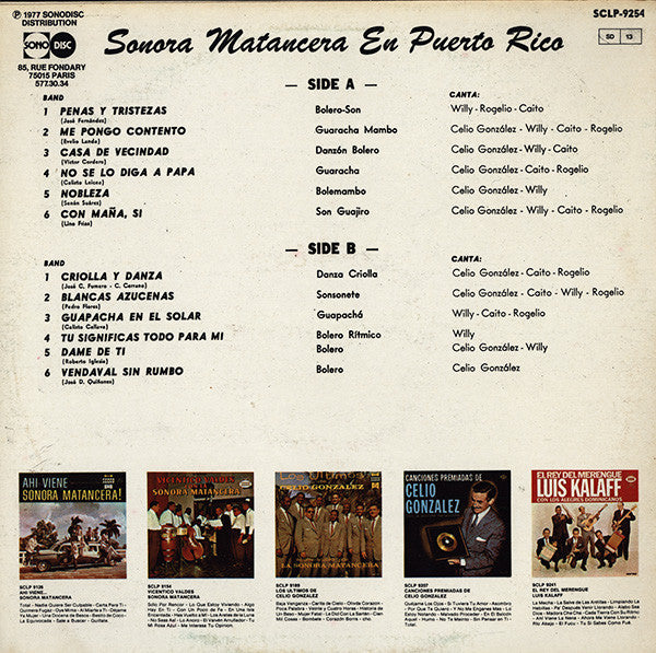 Sonora Matancera* : En Puerto Rico (LP, Album, RP)