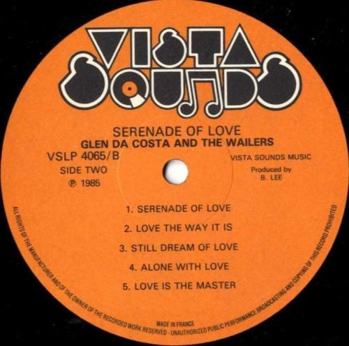 Glen Dacosta & The Wailers : Serenade Of Love (LP, Album)
