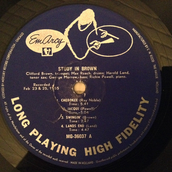 Clifford Brown And Max Roach : Study In Brown (LP, Album)