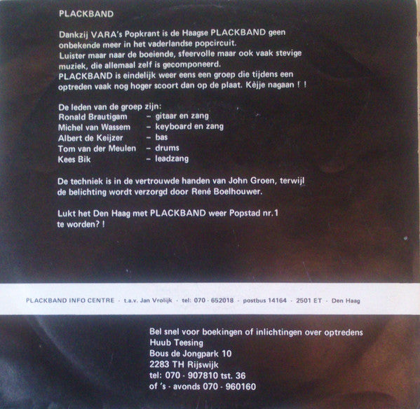 Plackband : Haagse Klasse (7", Single)