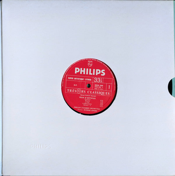 Georg Friedrich Händel – English Chamber Orchestra, Raymond Leppard : Feux D'Artifice Et Trois Concertos (LP)