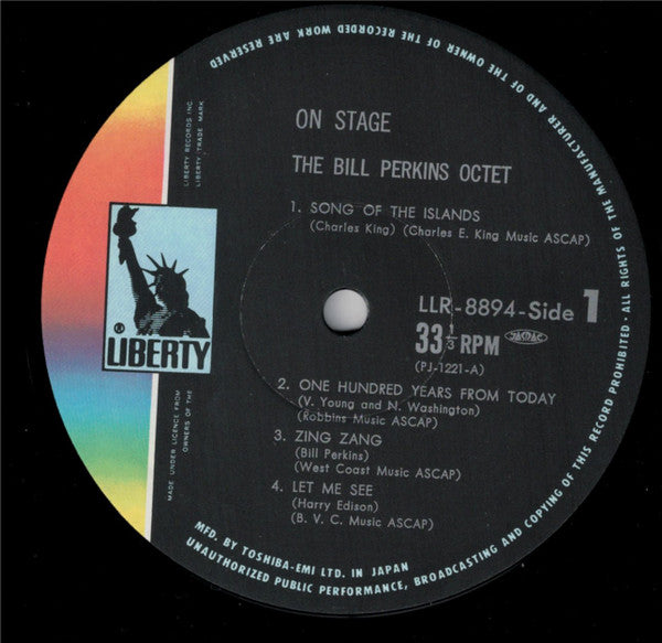 Bill Perkins Octet : On Stage (LP, Album, Mono, RE)