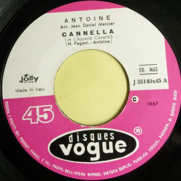 Antoine (2) : Cannella   (7")