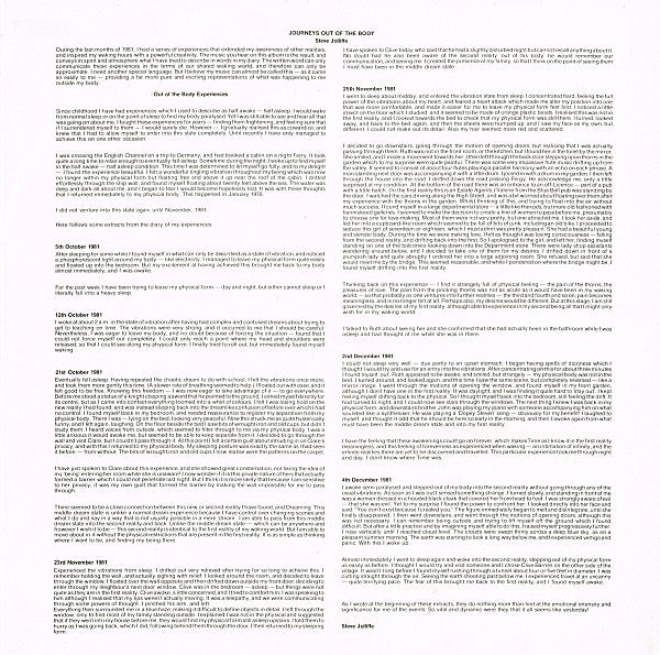 Steve Jolliffe : Journeys Out Of The Body (LP, Album)