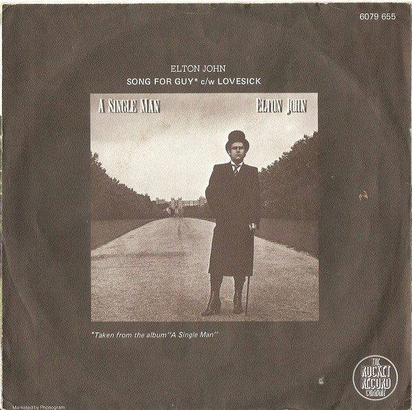 Elton John : Song For Guy (7", Single, Mat)